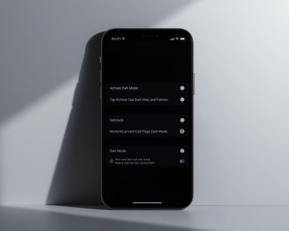 activar modo oscuro en iOS