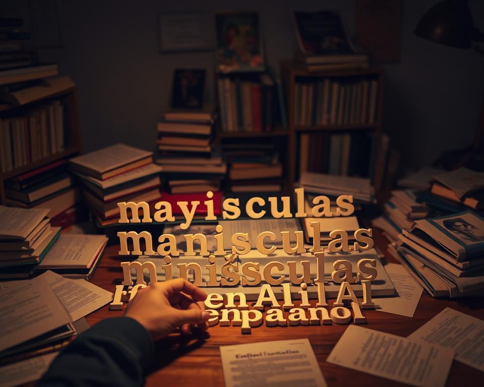 mayúsculas y minúsculas en español