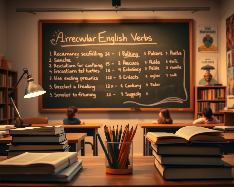 uso de verbos irregulares en el pasado