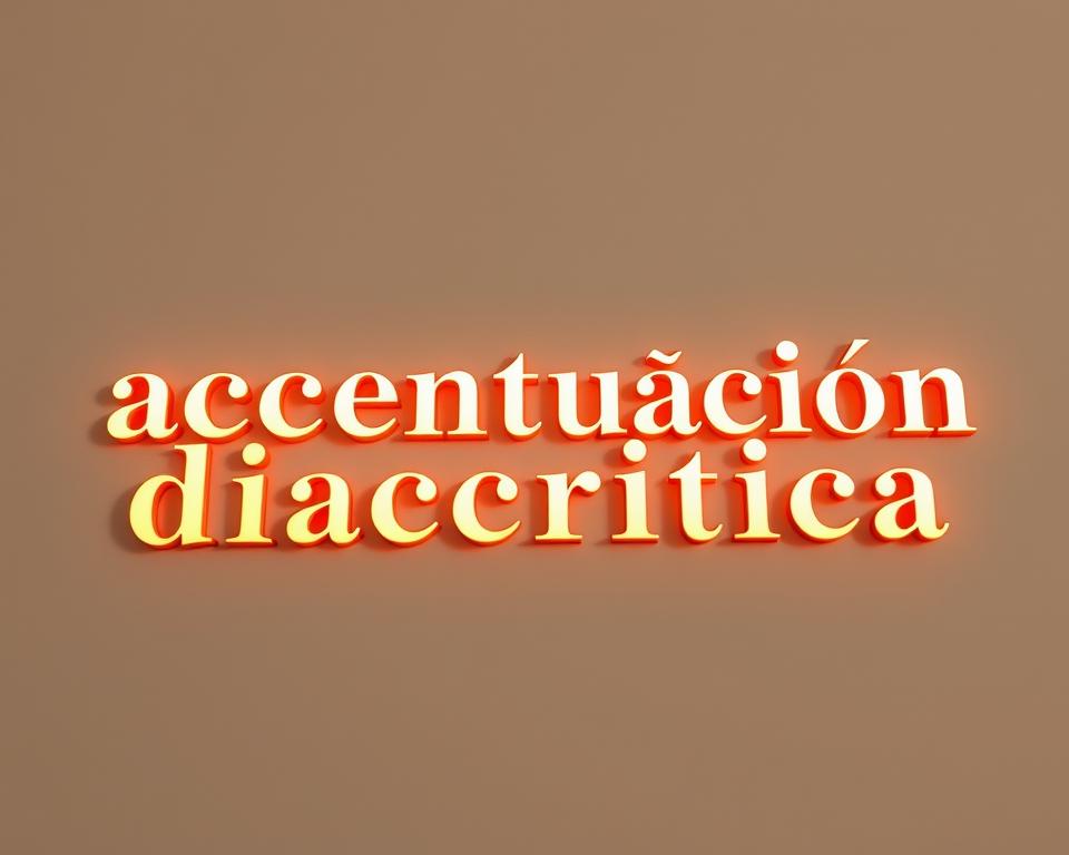 acentuación diacrítica