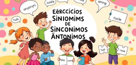 Ejercicios de Sinónimos y Antónimos para Niños