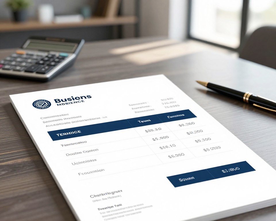 plantilla factura diseño