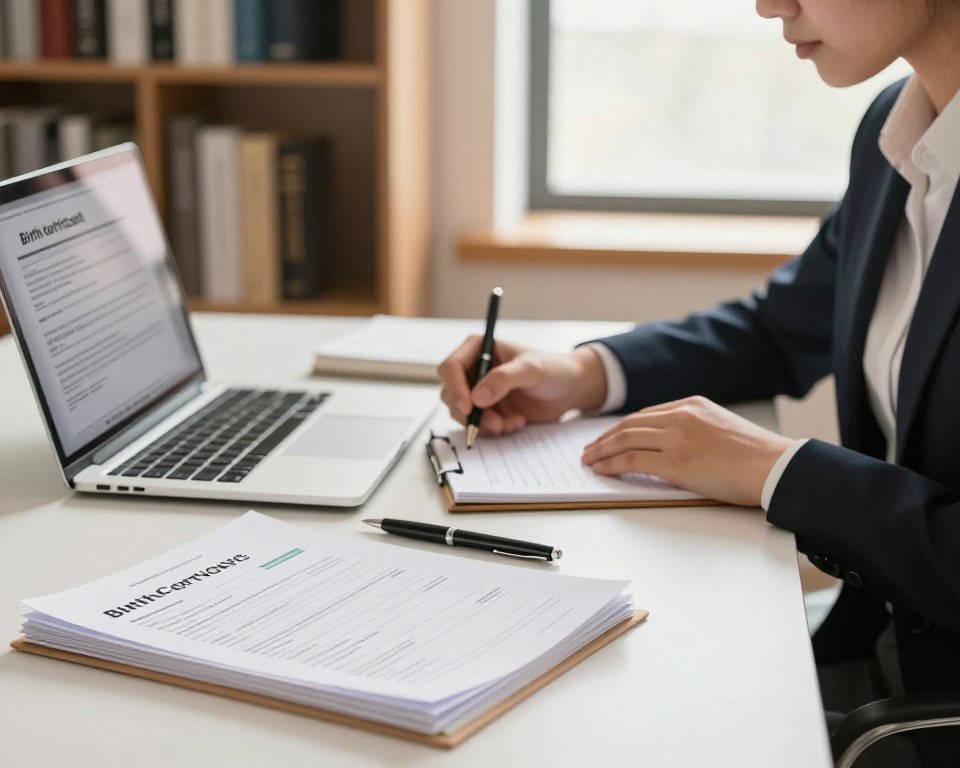 requisitos acta nacimiento